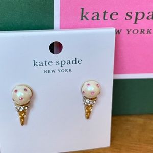 NEW kate spade NY "Perfect Picnic" Ice Cream Cone earrings.